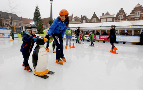 Schaatsles van een topper     5