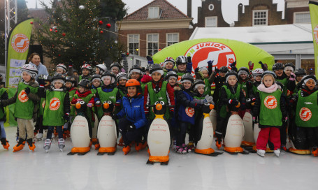 Schaatsles van een topper                        (1)
