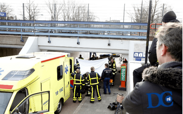 Vrouw aangereden door trein