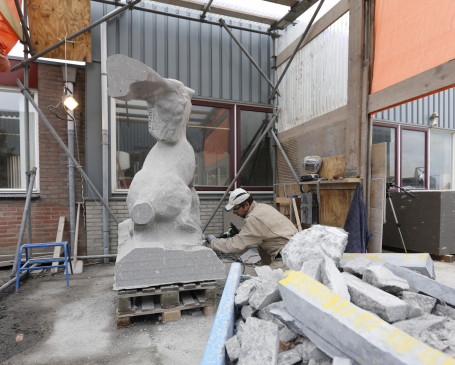 Beeldengroep gebouw De Holland krijgt vorm3