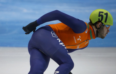 1500 m Heren Sjinkie Knegt  EK shorttrack dordrecht 2