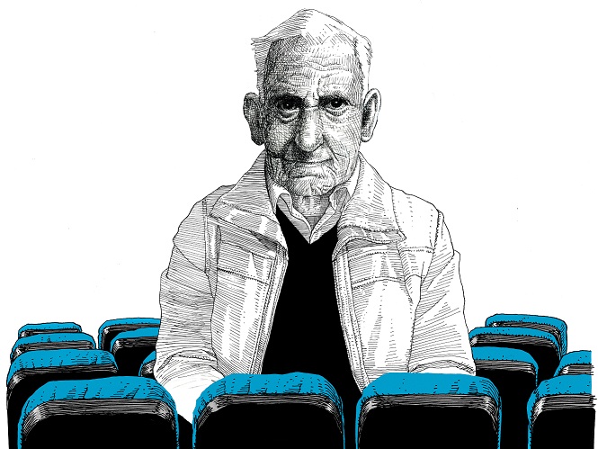 Hendrik Groen in theater De Willem DordtCentraal